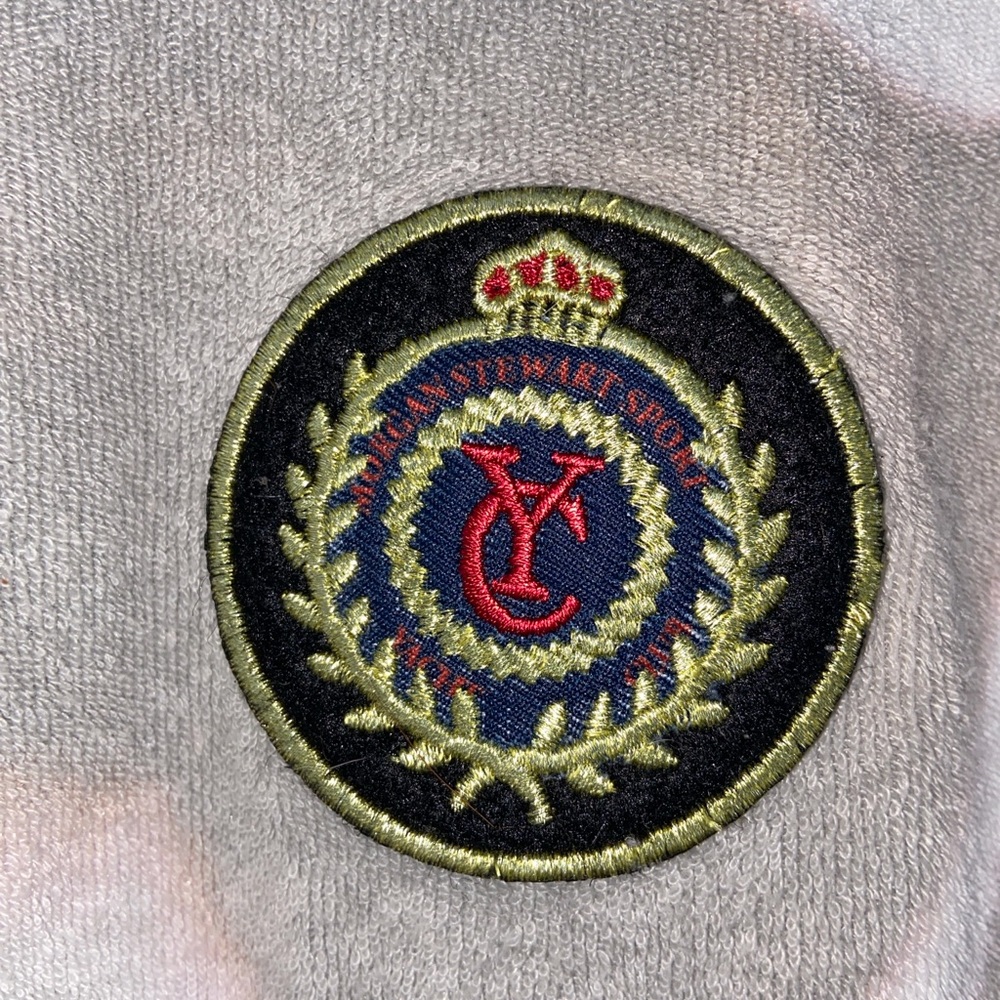 Embroidered Patch with Red and Gold Details